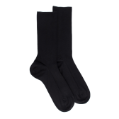 Socken aus Baumwolle Ohne Gummizug - Schwarz