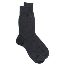 Herren Socken aus merzerisierter Bamwolle - Grau