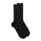 Socken aus Baumwolle Ohne Gummizug - Schwarz