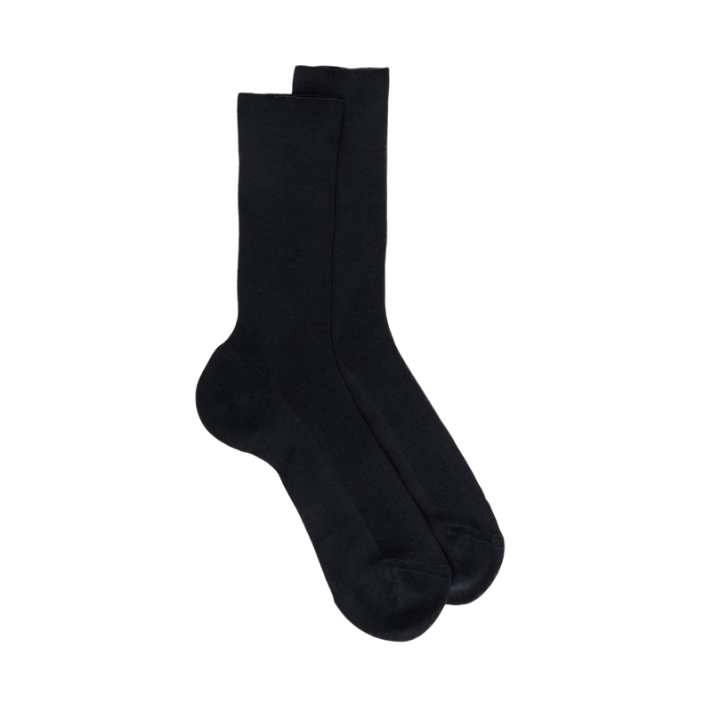 Socken aus merzerisierter Baumwolle - Schwarz