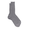Gerippte Socken aus merzerisierter Baumwolle - Grau