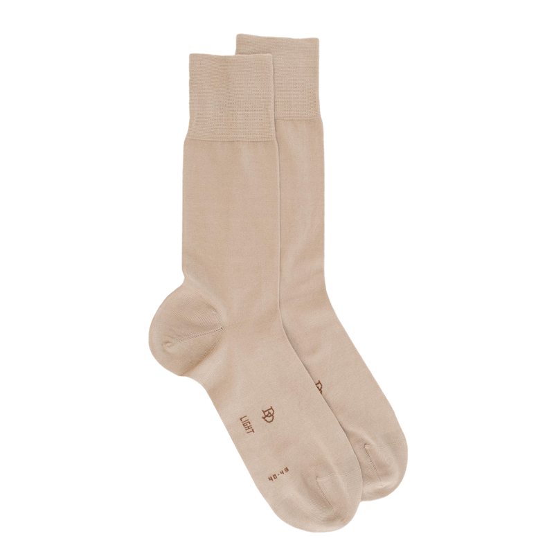Socken DD Light aus merzerisierter Baumwolle und synthetischem Garn - Beige