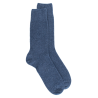 Socken aus Kaschmir und Wolle - Denimblau