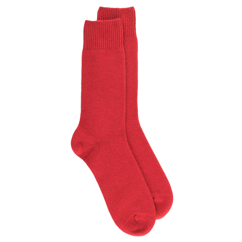 Herrensocken aus Wolle und Kaschmir - Rot | Doré Doré