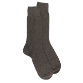 Socken aus Kaschmir und Wolle - Khaki