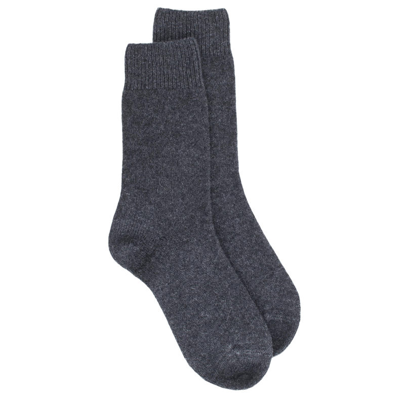 Socken aus Wolle und Kaschmir für Damen - Grau