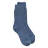Socken aus Wolle und Kaschmir für Damen - Denimblau