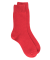 Socken aus Wolle und Kaschmir für Damen - Dunkelrot