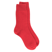 Socken aus Wolle und Kaschmir für Damen - Dunkelrot