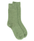 Damensocken aus Wolle und Kaschmir - Grün