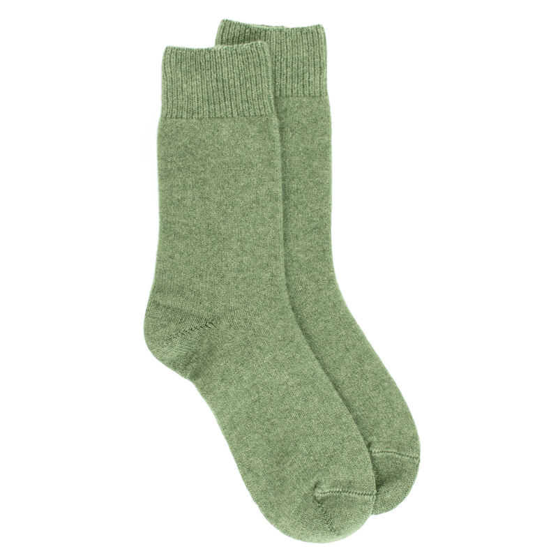 Damensocken aus Wolle und Kaschmir - Grün | Doré Doré