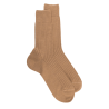 Gerippte Socken aus Wolle für Herren - Beige