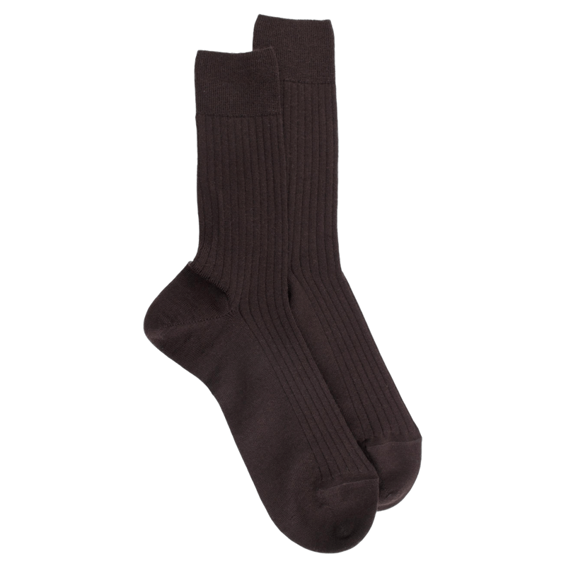 Socken Dore Dore aus Wolle - Braun