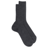 Gerippte Socken aus Wolle für Herren - Grau