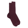 Gerippte Socken aus Wolle für Herren - Burgund