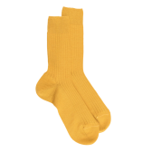 Braune Dore Dore gerippte Wollsocken