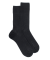 Zweifarbige gerippte Herrensocken aus Wolle und weicher Baumwolle - 93