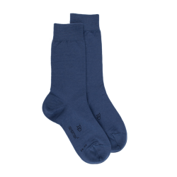 Bauwolle & Woll Socken für Damen - Blau