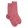 Damensocken aus Wolle und Baumwolle - Rosa