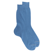 Luxus Socken aus merzerisierter Baumwolle - Blau