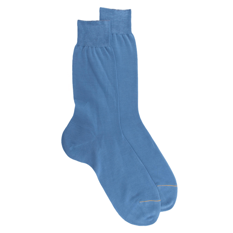 Luxus Socken aus merzerisierter Baumwolle - Blau