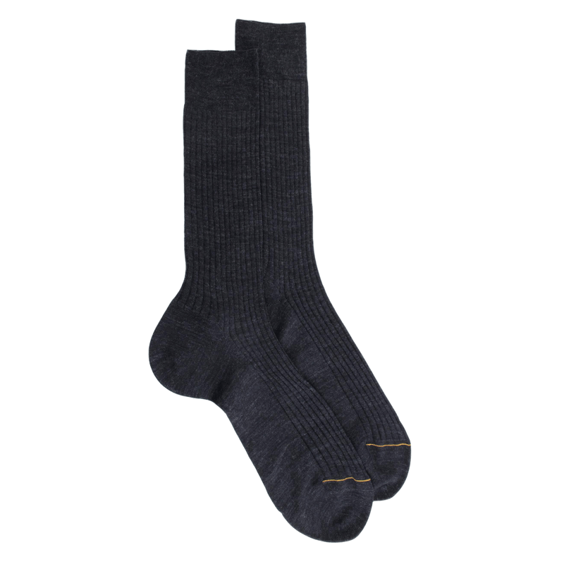 Luxus Socken aus Wolle - Grau