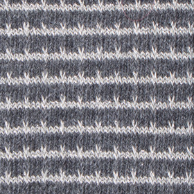 Glänzende Strumpfhose aus Baumwolle und Lurex - Grau gestreift