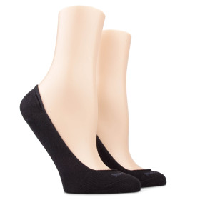Unsichtbare Socken für Damen - Schwarz