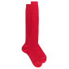 Kniestrümpfe aus merzerisierter Baumwolle - Rot