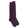 Lange Socken aus Wolle und Kaschmir für Herren - Brombeerviolett