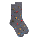 Herren Fantaisiesocken mit keinen bunten Eulen