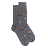 Herren Fantaisiesocken mit keinen bunten Eulen