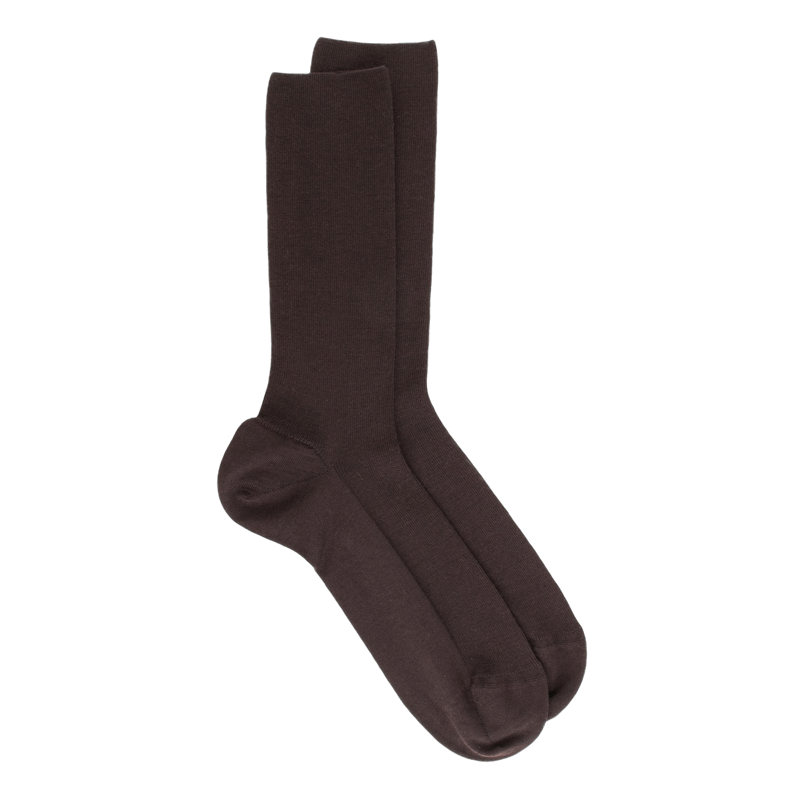 Braune Dore Dore-Wollsocken, speziell für empfindliche Beine