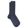 Denimblaue Wollsocken, speziell für empfindliche Beine