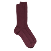Wollsocken, speziell für empfindliche Beine - Aubergine