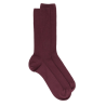 Wollsocken, speziell für empfindliche Beine - Aubergine
