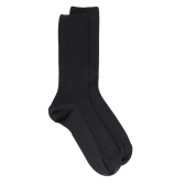 Schwarze Dore Dore-Wollsocken, speziell für empfindliche Beine